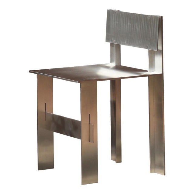 Soft Futurism Al Chair in Aluminum and Stainless Steel by Filippo Andrighetto For Sale