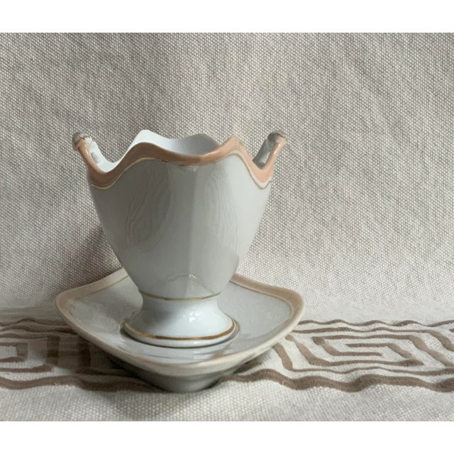 19th Century French Porcelain Sauce Boat For Sale - Image 12 of 12