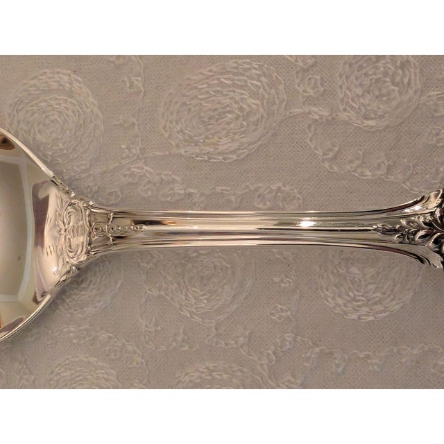 Late 20th Century Late 20th Century Reed & Barton "Burgundy" Sterling Silver Cream Soup Spoons, Lot of 6 For Sale - Image 5 of 14