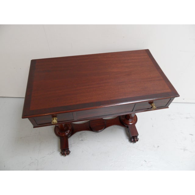 Antique Georgian Mahogany Writing Table For Sale - Image 3 of 14