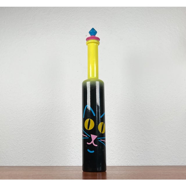 Postmodern Cat Design Bottle, 1980s For Sale - Image 17 of 18