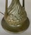 1910s 1910s Art Nouveau, Organic Design, Lamp With Large Cased Green Glass Shade, Tall and Special! For Sale - Image 5 of 7