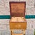 Mid 20th Century Bamboo and Grasscloth Side Table With Storage Compartment For Sale - Image 4 of 6