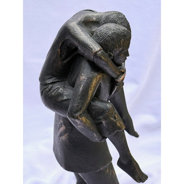 Early 20th Century Aimé Jules Dolou (French 1838-1902) Attr. Sculpture Statue "L Enfant Du Travail", Paris Fooundry Stamp For Sale - Image 15 of 17