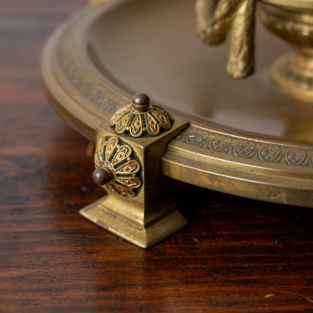 French Brass Inkwell, 19th Century For Sale - Image 4 of 8