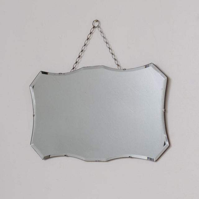 Art Deco 1930s French Art Deco Beveled Mirror For Sale - Image 3 of 11