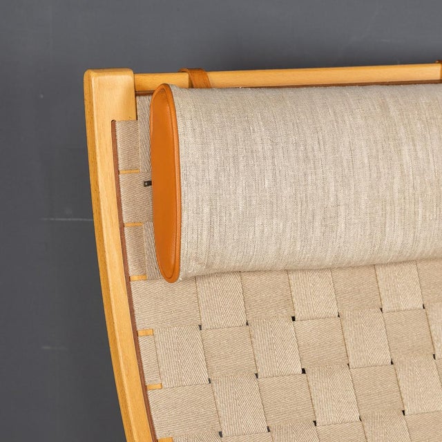 Mid-20thc Danish Beech Framed Chairs & Ottoman by Bruno Mathsson, 1978, Set of 3 For Sale - Image 18 of 18