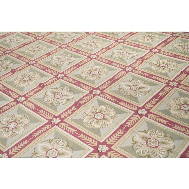 Early 21st Century French Aubusson Design Rug 9' X 12' For Sale - Image 5 of 10