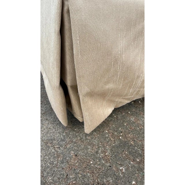 Custom-Made Sofa in Champagne Sheen Fabric — Designed for Fran Murphy Interiors For Sale - Image 12 of 12