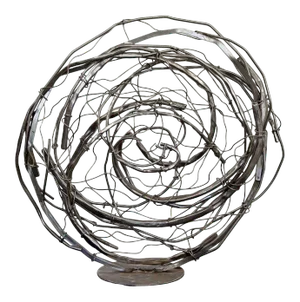 2020 Contemporary Robert Hansen Stainless Steel Abstract Table Sculpture