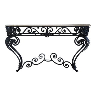 Vintage French Iron Consoles For Sale