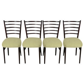 Scandinavian Wooden Chairs, 1960, Set of 4 For Sale