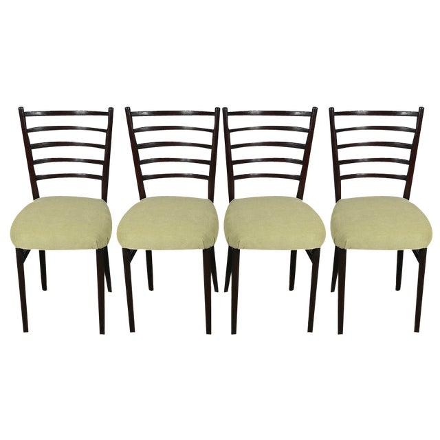 Scandinavian Wooden Chairs, 1960, Set of 4 For Sale