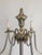 Metal 1940s Neoclassical 6-Light in Silver and Brass Floor Lamp For Sale - Image 7 of 12