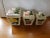 1969 Handmade Ceramic Canisters With Floral Motif, Flour, Sugar & Tea- Set of 3 For Sale - Image 4 of 7