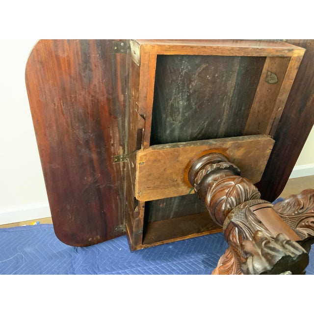 Early 19th Century Federal Hairy Paw Carved Breakfast Table For Sale - Image 9 of 13