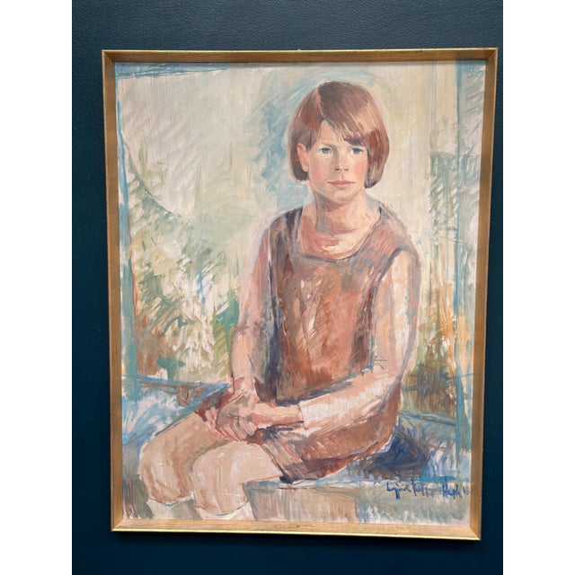 Ingjerd Pettersen Hagh, Marianne, 1968, Oil on Panel, Framed For Sale - Image 10 of 18