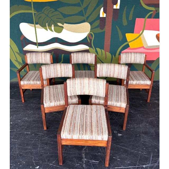 Mid-Century Modern Vintage Cargo Furniture Dining Set For Sale - Image 3 of 16