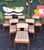 Mid-Century Modern Vintage Cargo Furniture Dining Set For Sale - Image 3 of 16