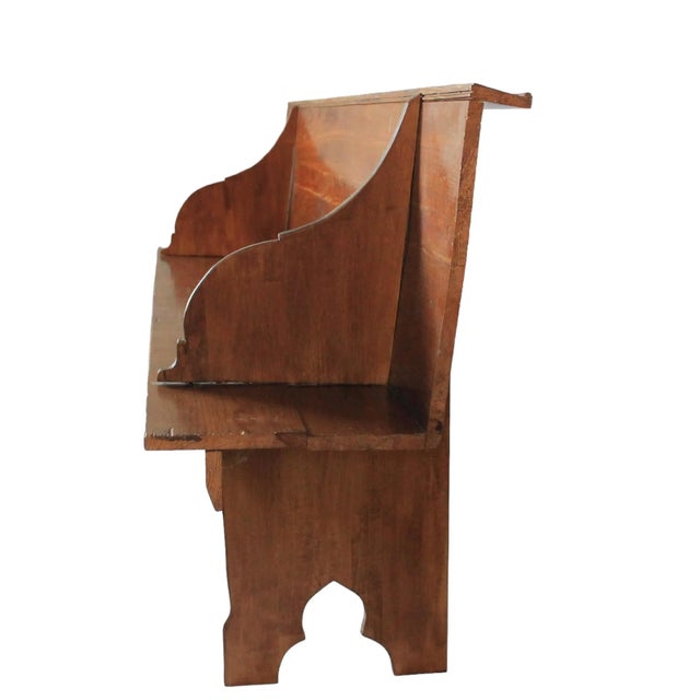 Antique Rustic Farmhouse Bench For Sale - Image 4 of 12