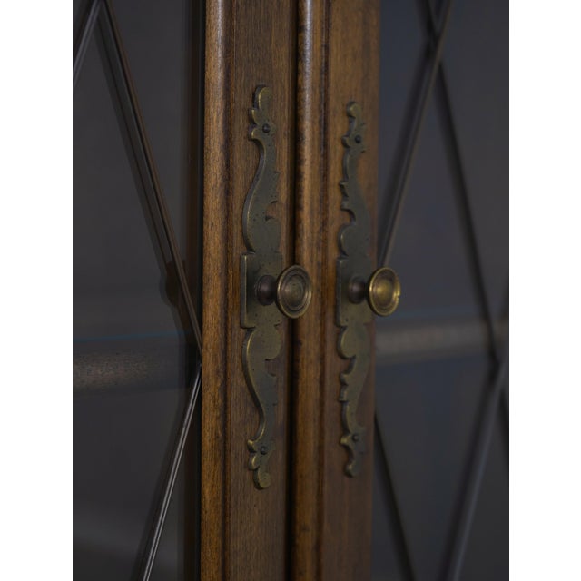 Ethan Allen Maple 2 Door China Cabinet For Sale - Image 10 of 18