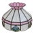 Early 20th Century Tiffany Style Glass Ceiling Light Lamp Shade Floral Excellent For Sale