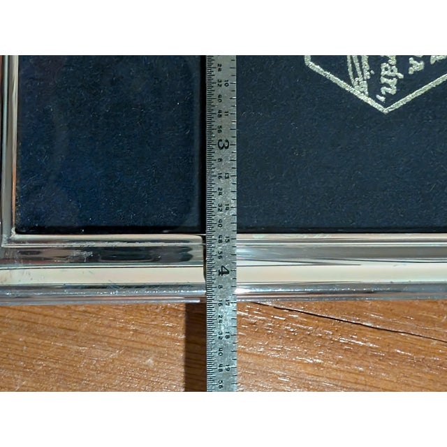 Metal Vintage Spanish Silver Picture Frame For Sale - Image 7 of 7