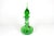 1960's Emerald Green Kanawha #710r Crackle Glass Decanter With Teardrop Stopper For Sale - Image 9 of 9