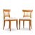 Kindel Furniture French Regency Solid Cherry Wood Dining Side Chairs - Pair Each chair measures: 19.75 wide x 19 deep x 33...