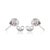 Pink Natural Pear Cut Pink Sapphire & Diamond Halo Stud Earrings in 18k White Gold- 2 Pieces For Sale - Image 8 of 13