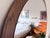 A large Scandinavian mirror from the 1960s. In original and very good condition. The mirror diameter is 94 cm. The mirror...