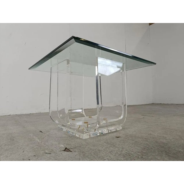 Small Acrylic Coffee Table, 1970s For Sale - Image 9 of 12