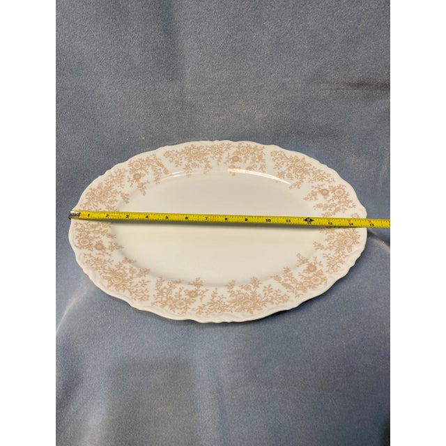 Cream 1970s Parchment by Mikasa Serving Platter For Sale - Image 8 of 9