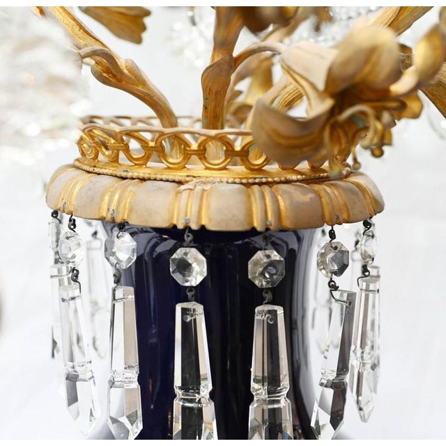 Porcelain Candelabra Vases, 1920s, Set of 2 For Sale - Image 3 of 6