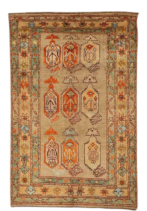 1980s Handwoven Persian Area Rug 4'3" X 6'5"