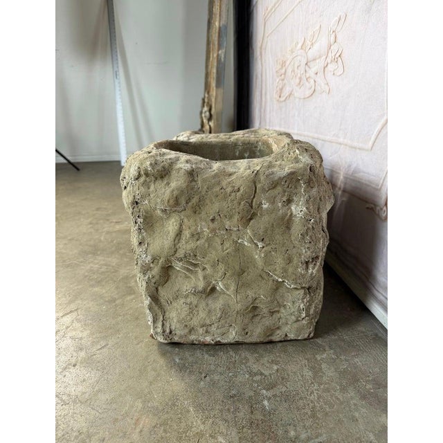 Ceramic Pair of Terra Cotta Planters With Organic Sculptural Form For Sale - Image 7 of 10