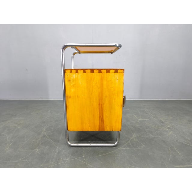 Bauhaus Chrome Tubular Nightstand with Glass Top, 1930s For Sale - Image 17 of 18