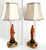 Offering a RARE vintage pair of ceramic figural table lamps by Borghese, circa 1960s. These Italian made lamps are signed...