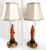 Offering a RARE vintage pair of ceramic figural table lamps by Borghese, circa 1960s. These Italian made lamps are signed...