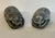 Pair Vintage Egyptian Revival Hand Carved Soap Stone Scarab Figurines With Hieroglyphics For Sale - Image 4 of 12