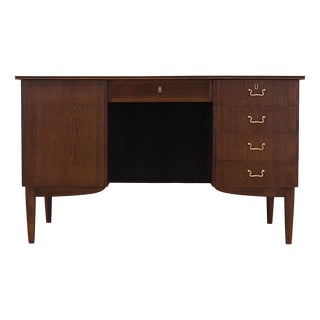 Danish Oak Desk, 1970s For Sale