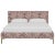 This low profile fully upholstered platform bed is a perfect piece for anyone looking to add a modern statement piece to...