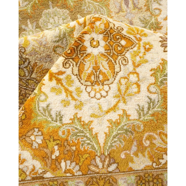 Textile Mogul, One-of-a-Kind Hand-Knotted Area Rug in Ivory, 8' 10" x 9' 10" For Sale - Image 7 of 8