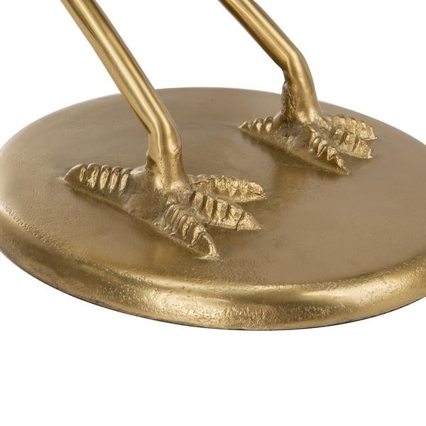 Tori Crane Base Accent Table - Gold/Glass For Sale In Philadelphia - Image 6 of 8