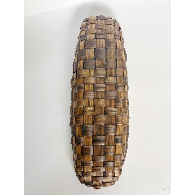 Brown Wicker Basket, France, 20th Century For Sale - Image 8 of 12