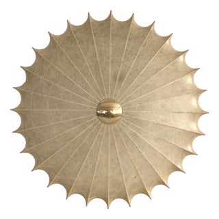 Large Mid-Century Modern Goldkant Cocoon Flush Mount from Goldkant Leuchten, 1960 For Sale