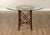 Hollywood Regency Hollywood Regency Round Glass Top Rattan Dining Table For Sale - Image 3 of 17