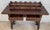 Brown Catalan Spanish Lady Desk or Console Tablein Carved Walnut and Iron Stretcher For Sale - Image 8 of 13