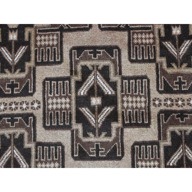 Brown 1960s Brown Vintage Afghan Oriental Rug For Sale - Image 8 of 11