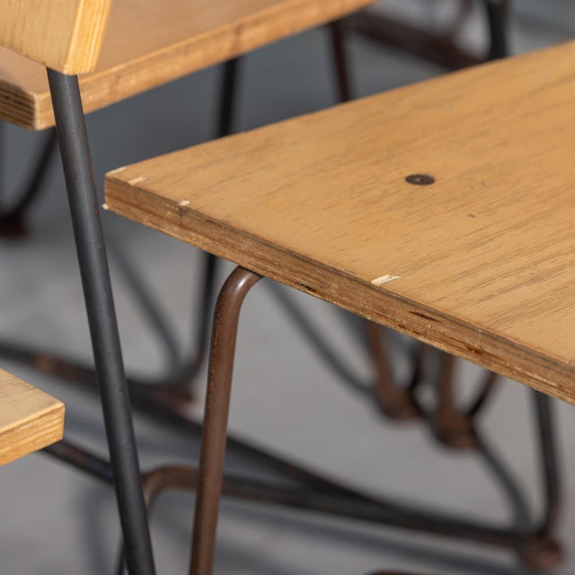 Set of 6 Vintage Chipotle Plywood and Steel Dining Chairs – Steve Sauer | Bruce Gueswel For Sale - Image 11 of 11